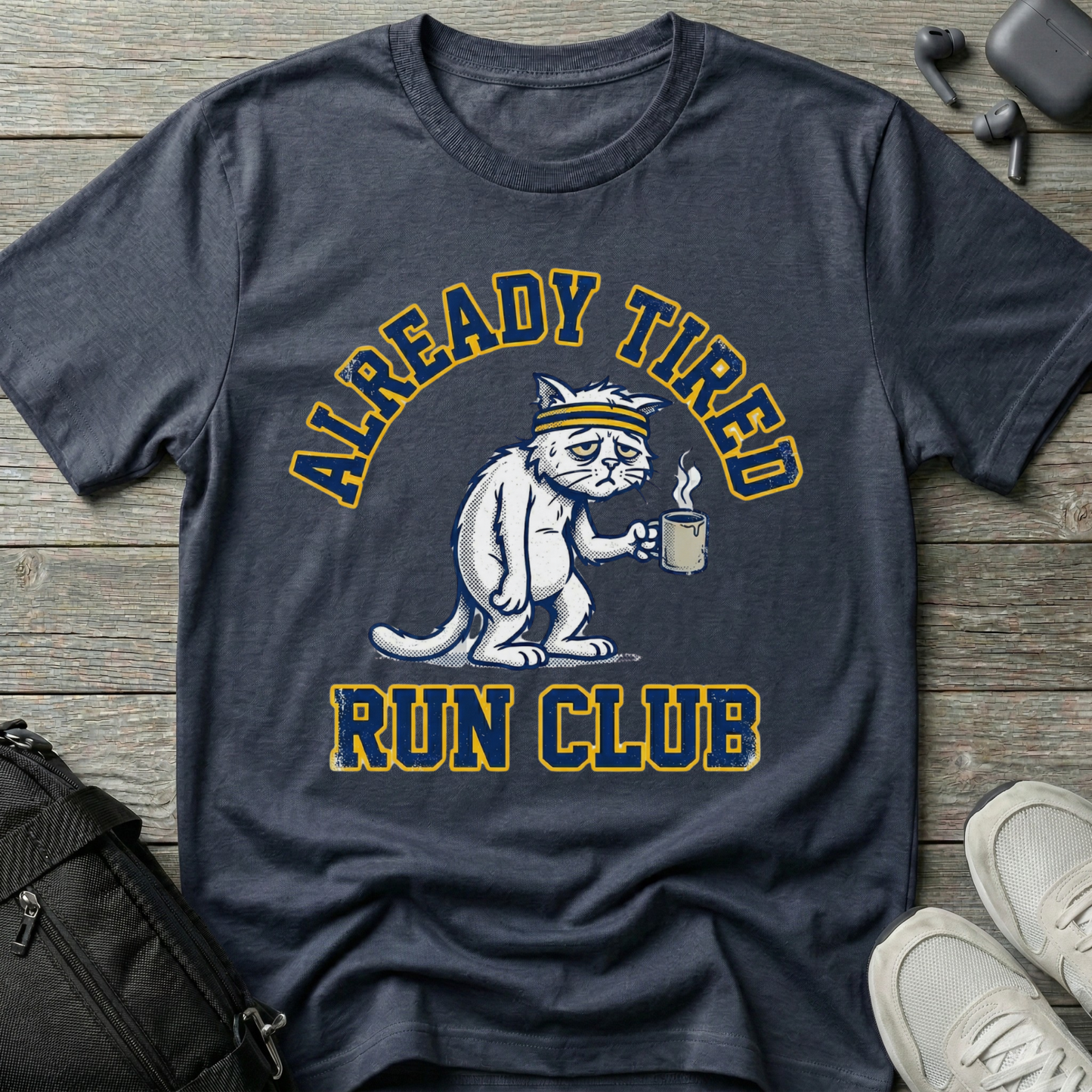 Already Tired Run Club Cat