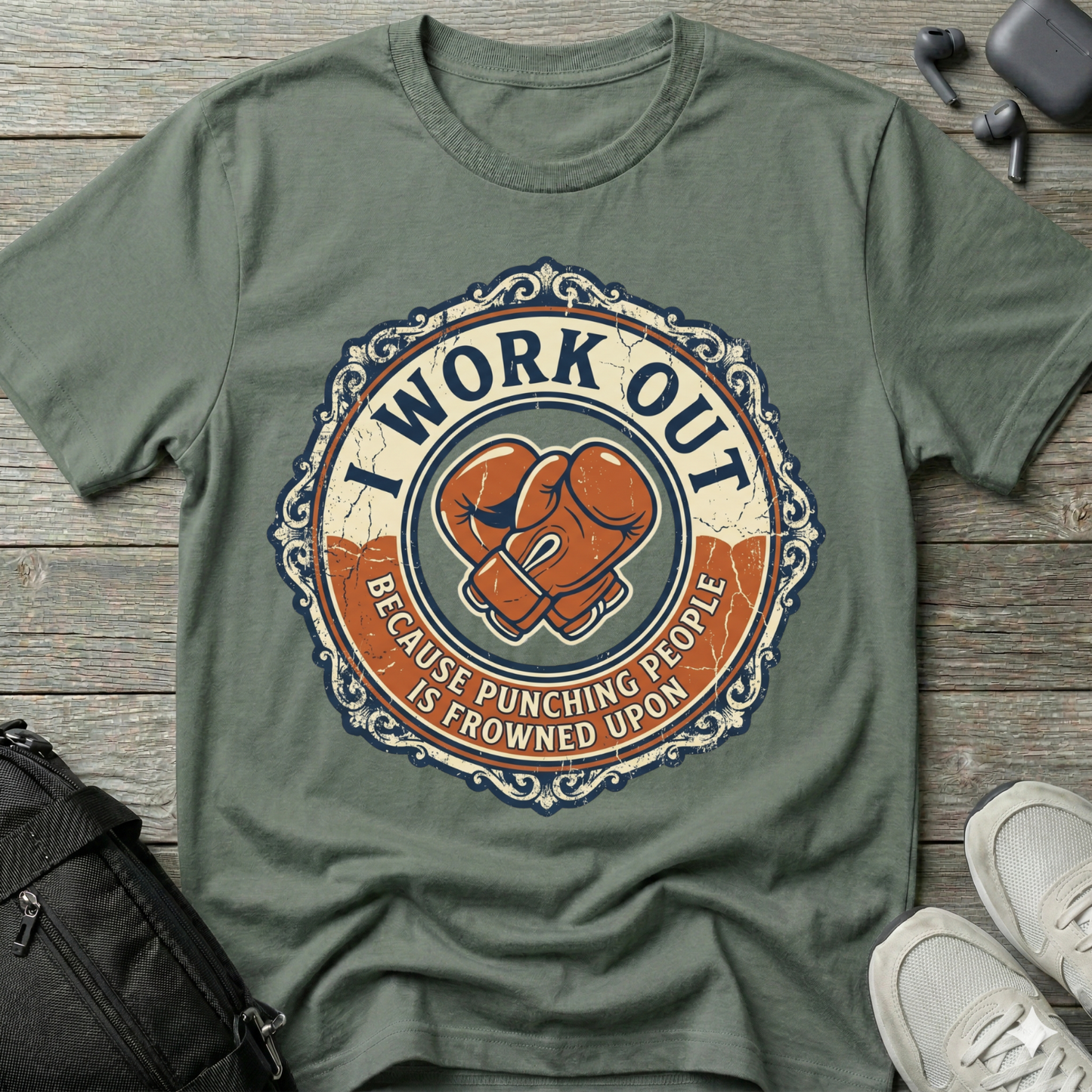 'I Work Out' Vintage T-Shirt