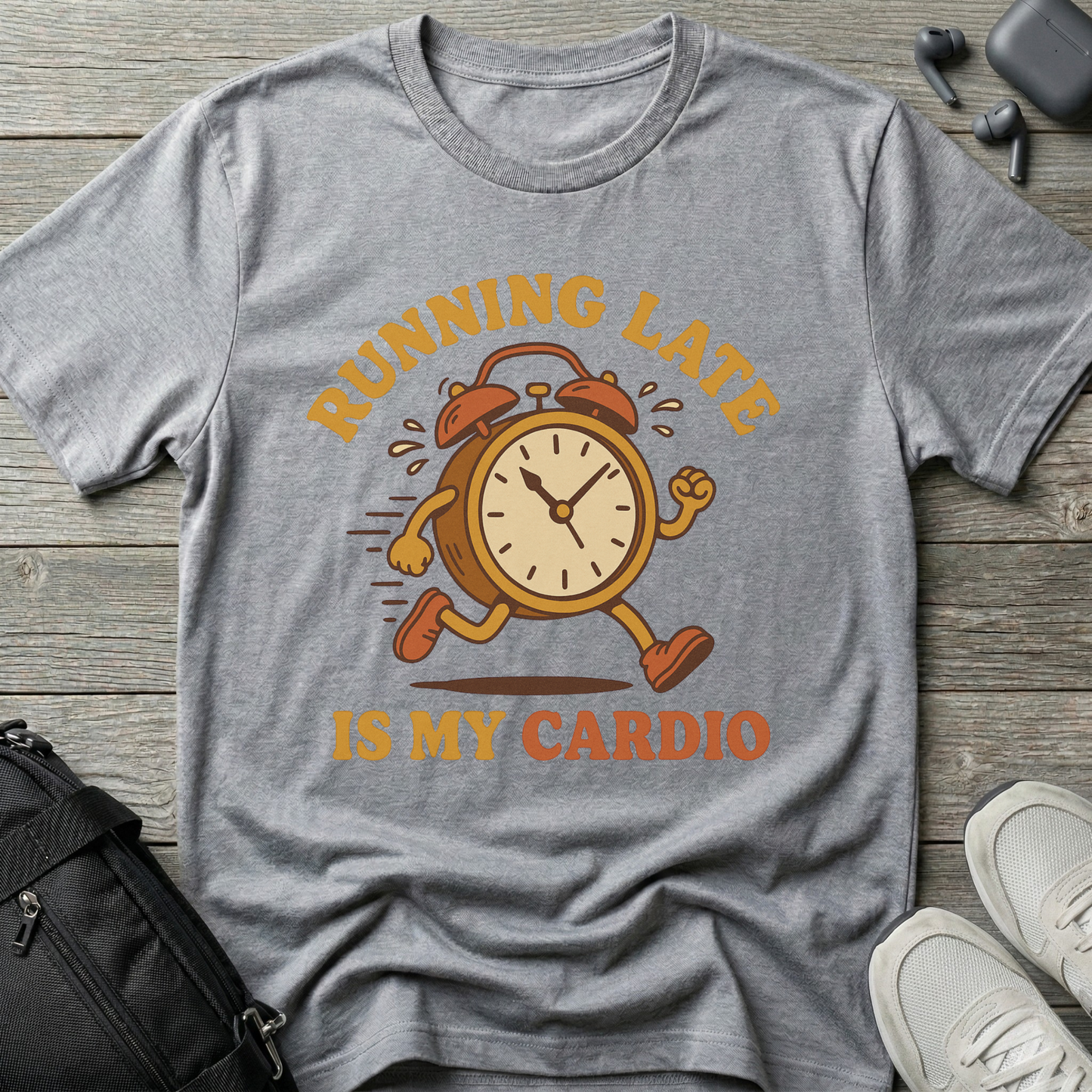 Running late is my cardio