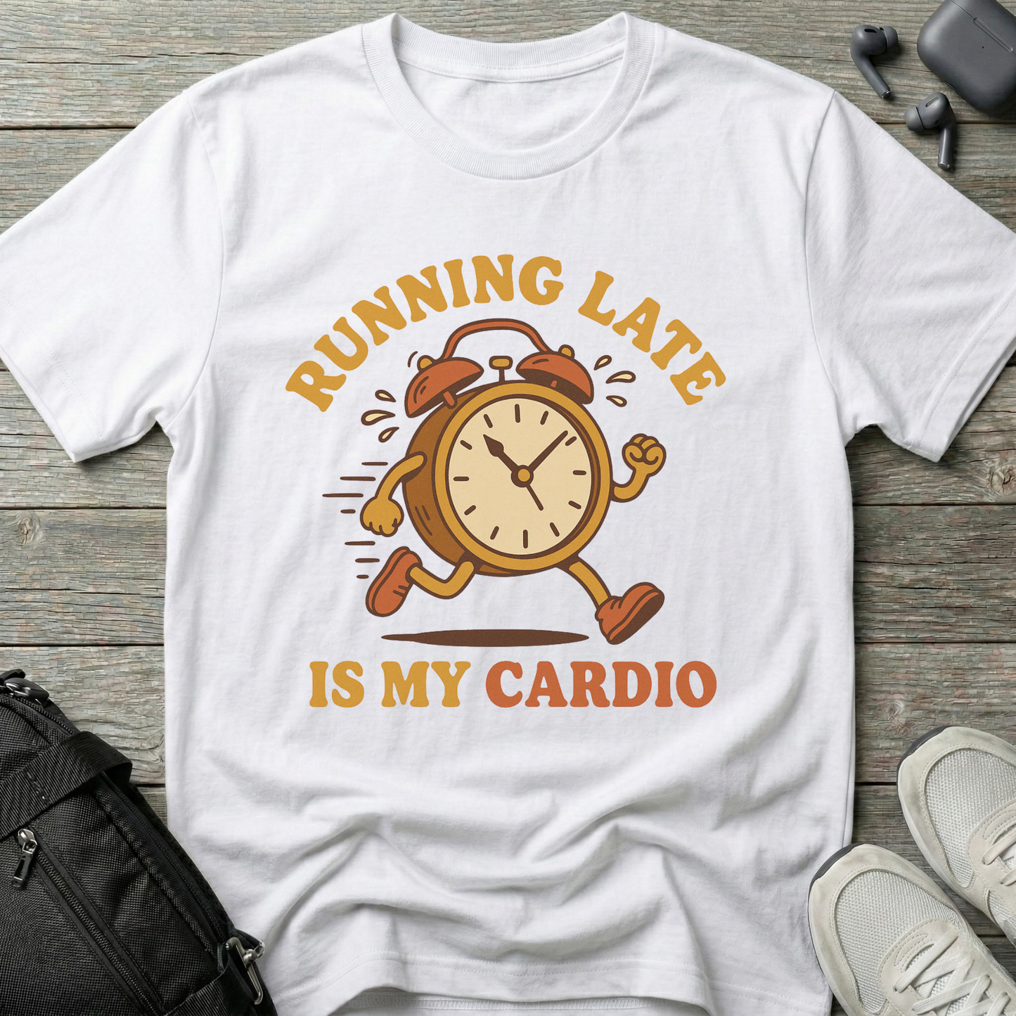 Running late is my cardio