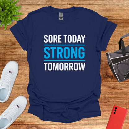 Sore today strong tomorrow Blue