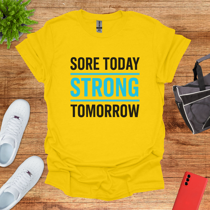 Sore today strong tomorrow Blue
