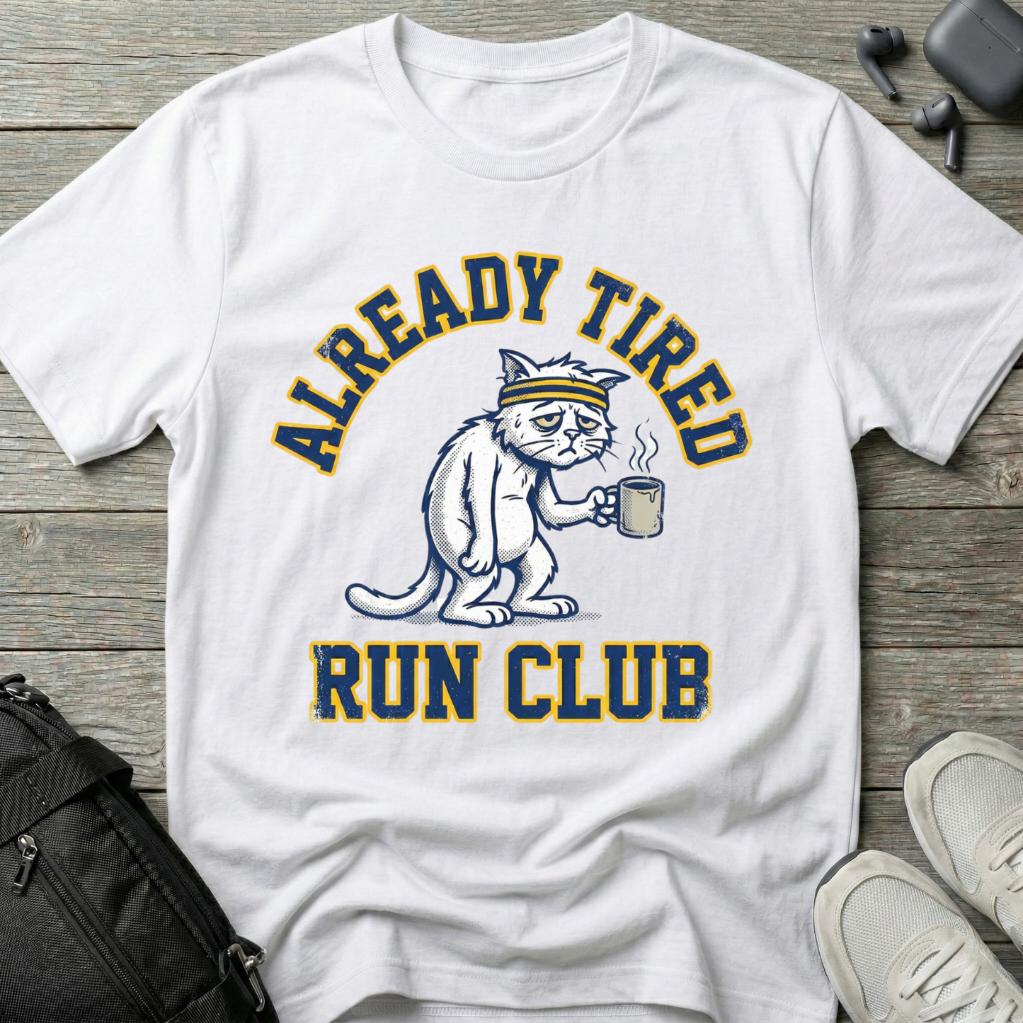 Already Tired Run Club Cat