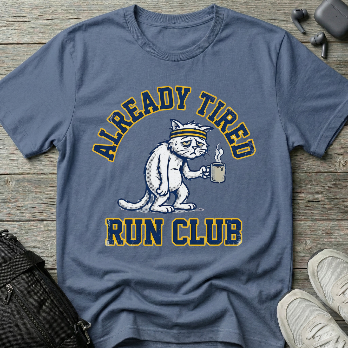 Already Tired Run Club Cat