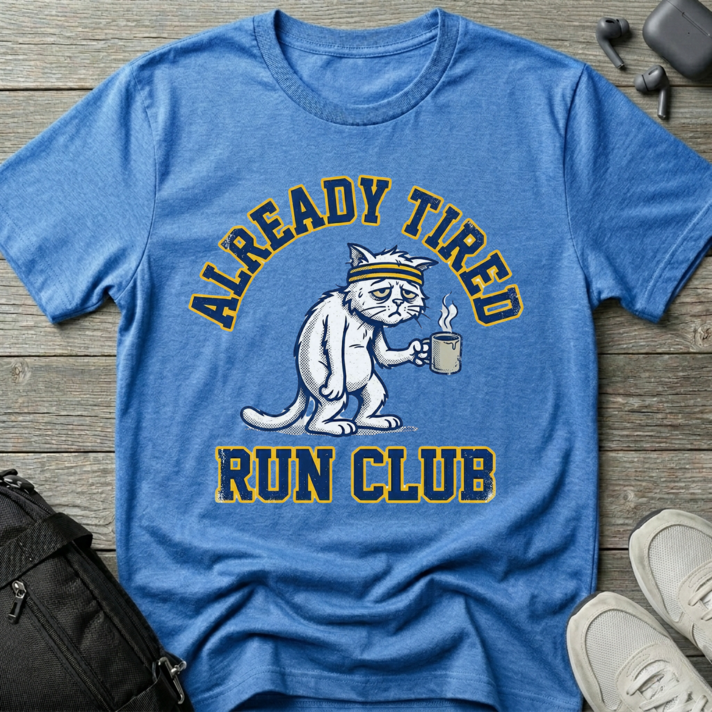 Already Tired Run Club Cat