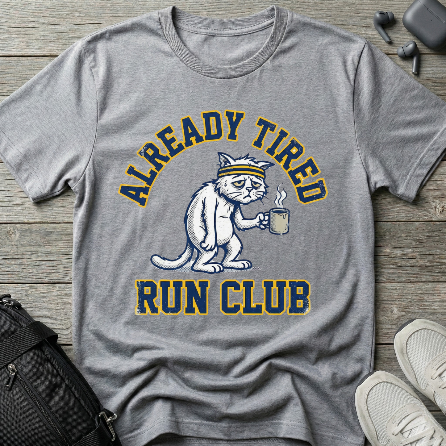 Already Tired Run Club Cat