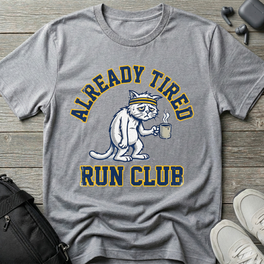 Already Tired Run Club Cat
