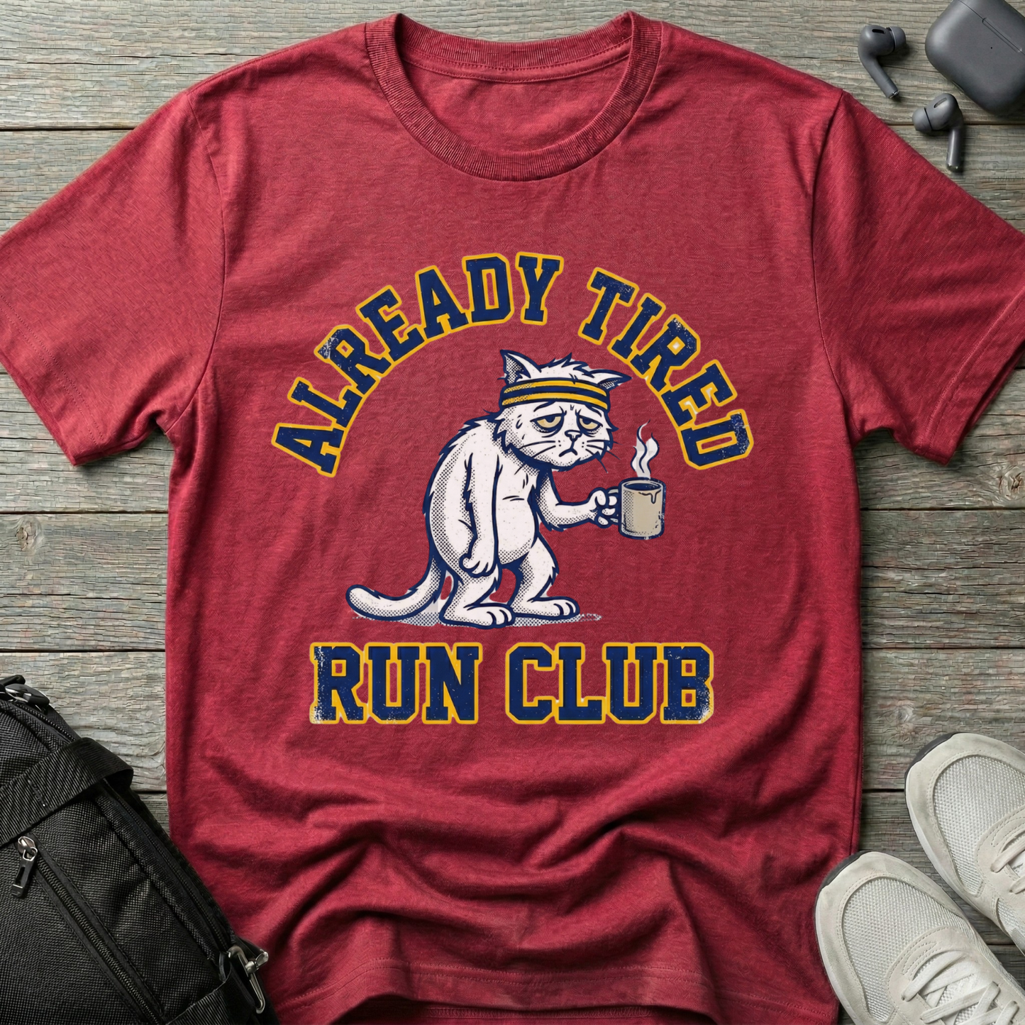Already Tired Run Club Cat