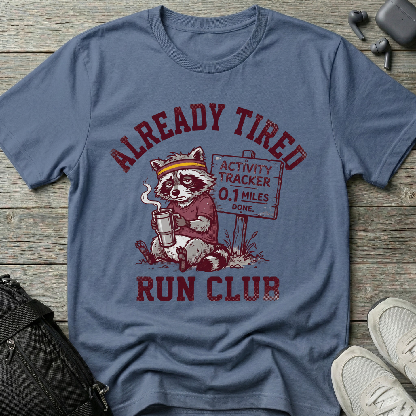 Already Tired Run Club Raccoon