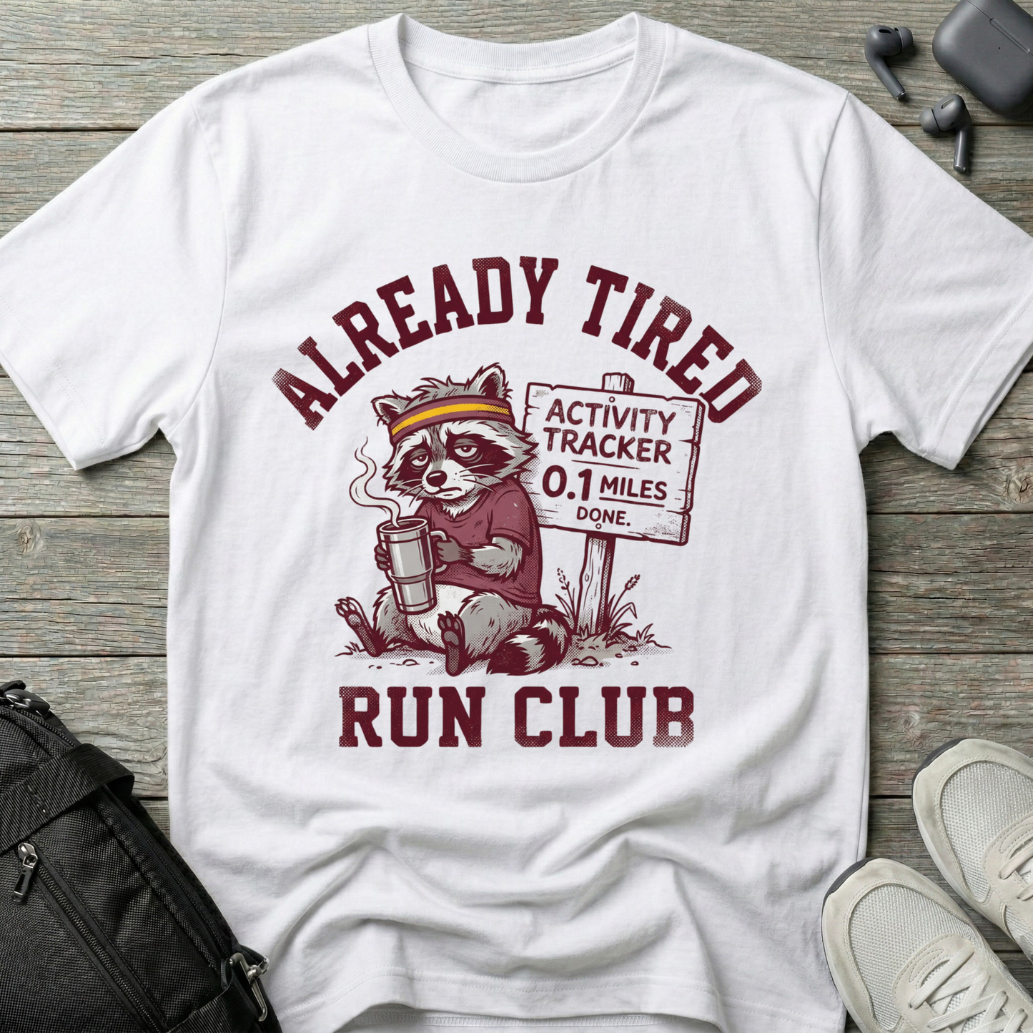 Already Tired Run Club Raccoon