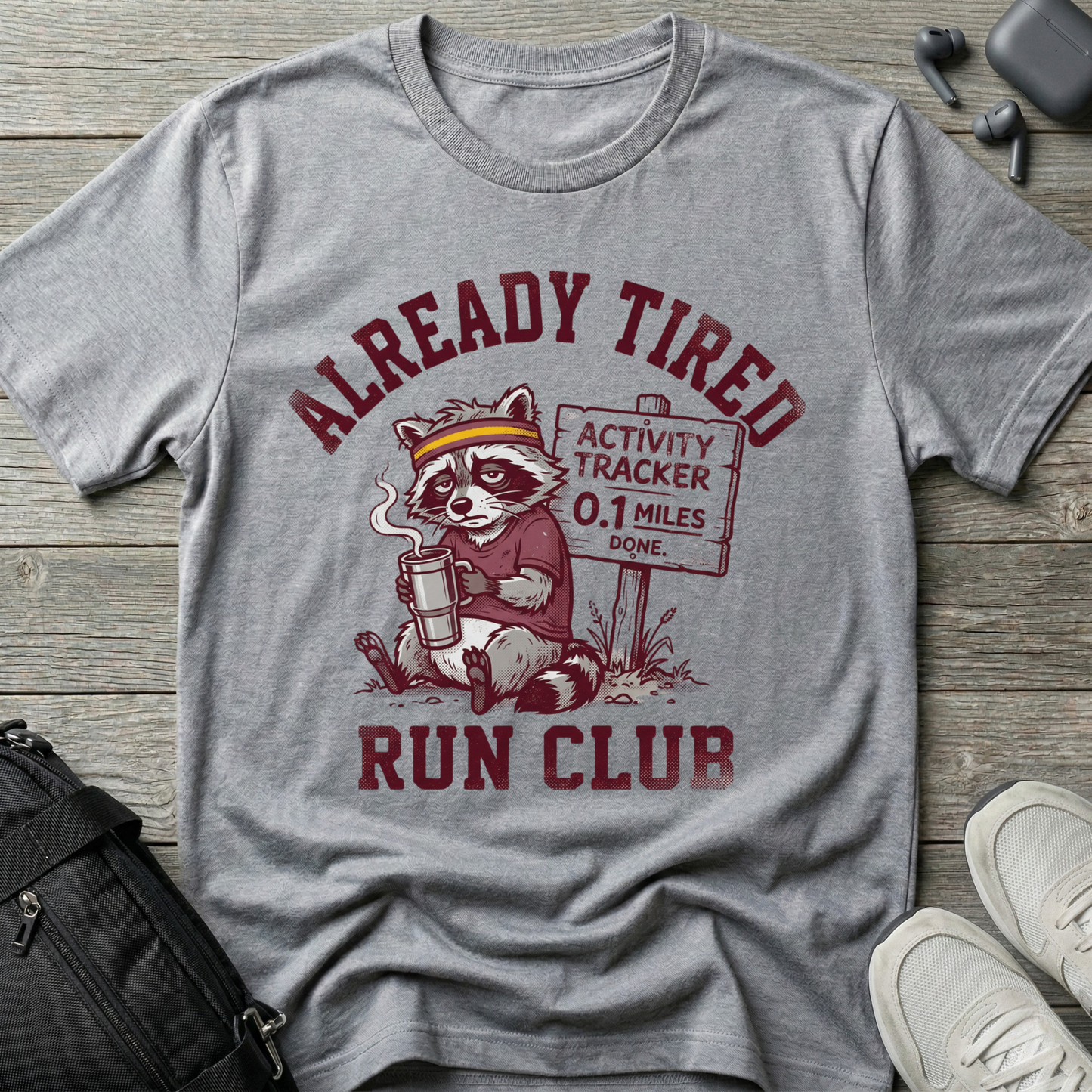 Already Tired Run Club Raccoon