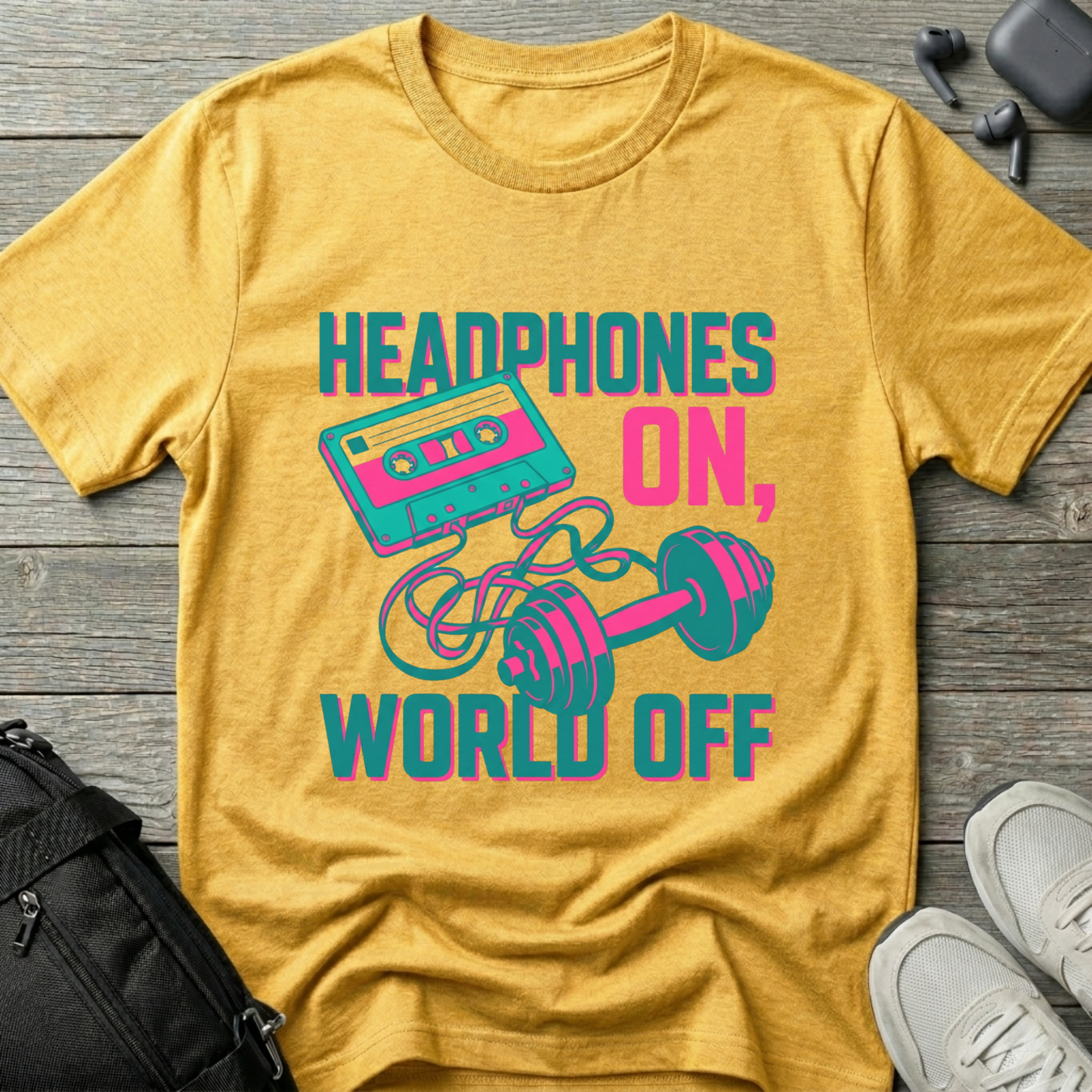 Headphones On, World Off Retro
