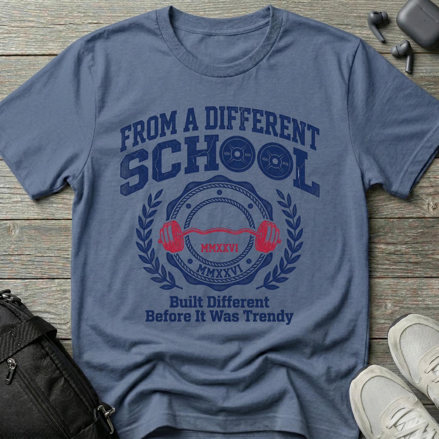 From a Different School T-Shirt – 'Built Different Before It Was Trendy' Retro Baseball Tee