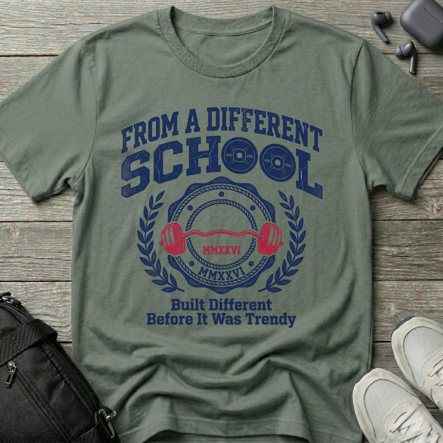From a Different School T-Shirt – 'Built Different Before It Was Trendy' Retro Baseball Tee