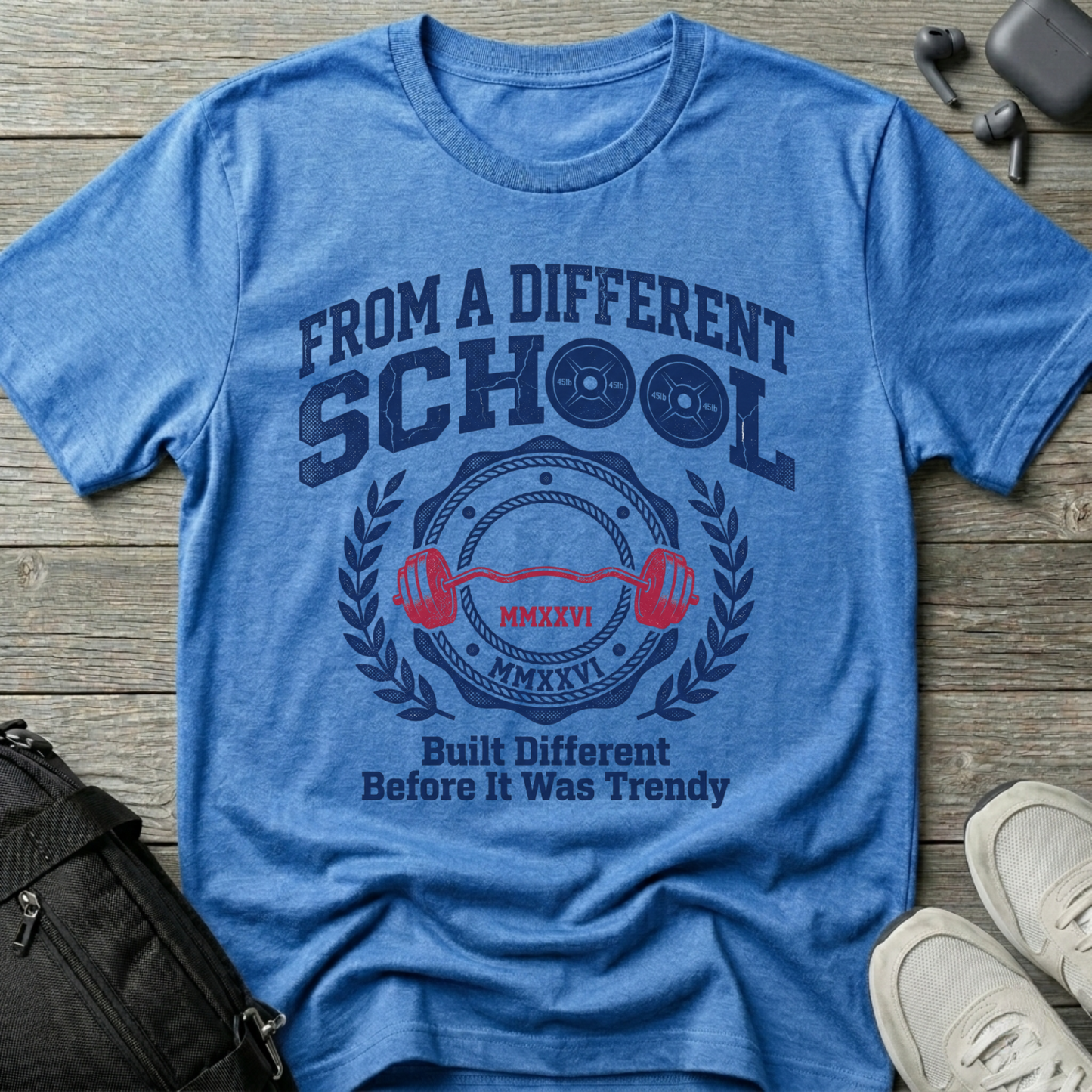 From a Different School T-Shirt – 'Built Different Before It Was Trendy' Retro Baseball Tee
