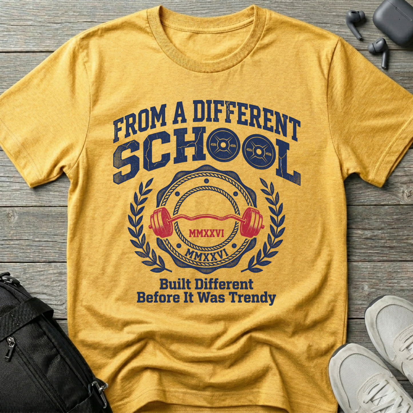 From a Different School T-Shirt – 'Built Different Before It Was Trendy' Retro Baseball Tee
