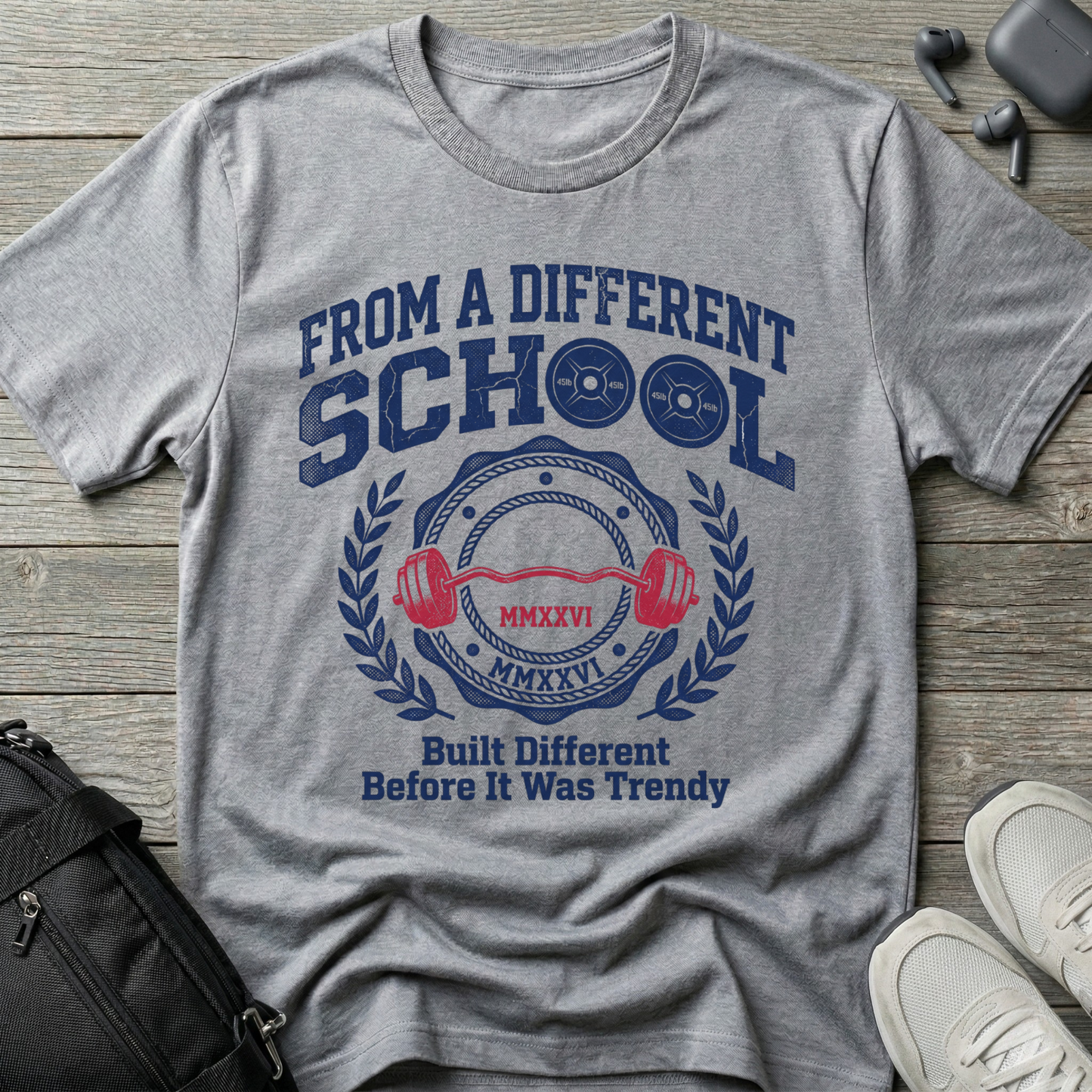 From a Different School T-Shirt – 'Built Different Before It Was Trendy' Retro Baseball Tee