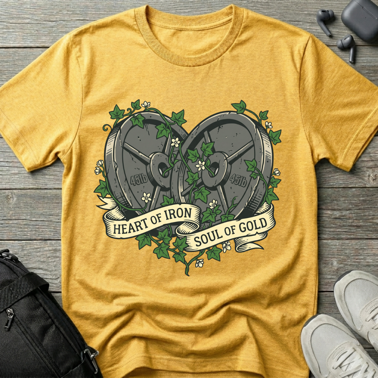 Heart of Iron T-Shirt — "Heart of Iron, Soul of Gold"