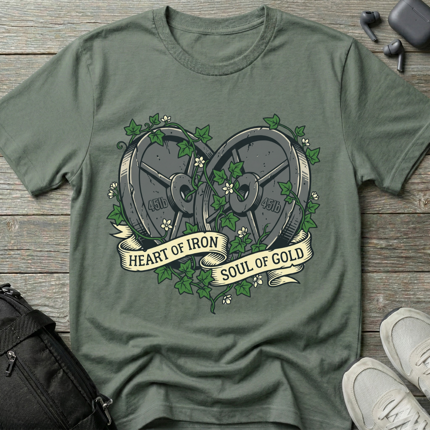 Heart of Iron T-Shirt — "Heart of Iron, Soul of Gold"