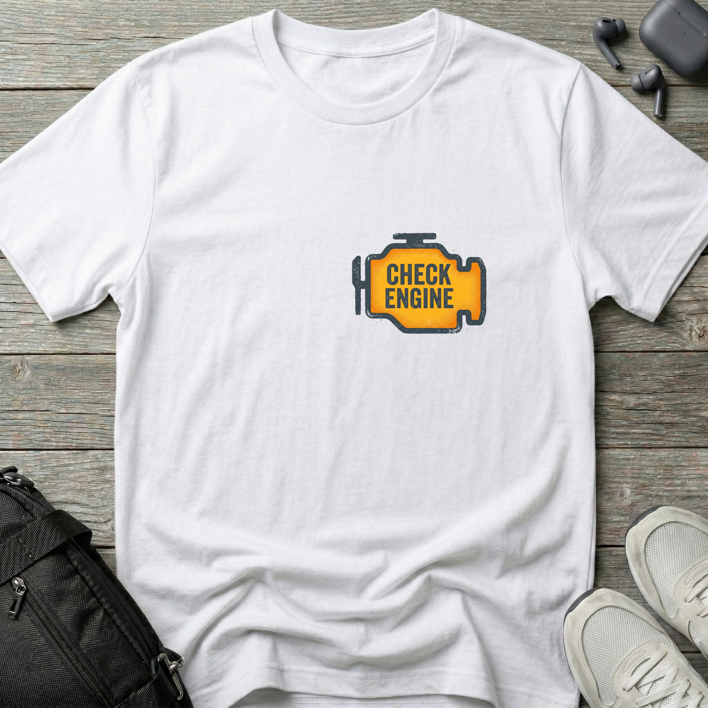 Check Engine Icon T-Shirt — Funny Tee