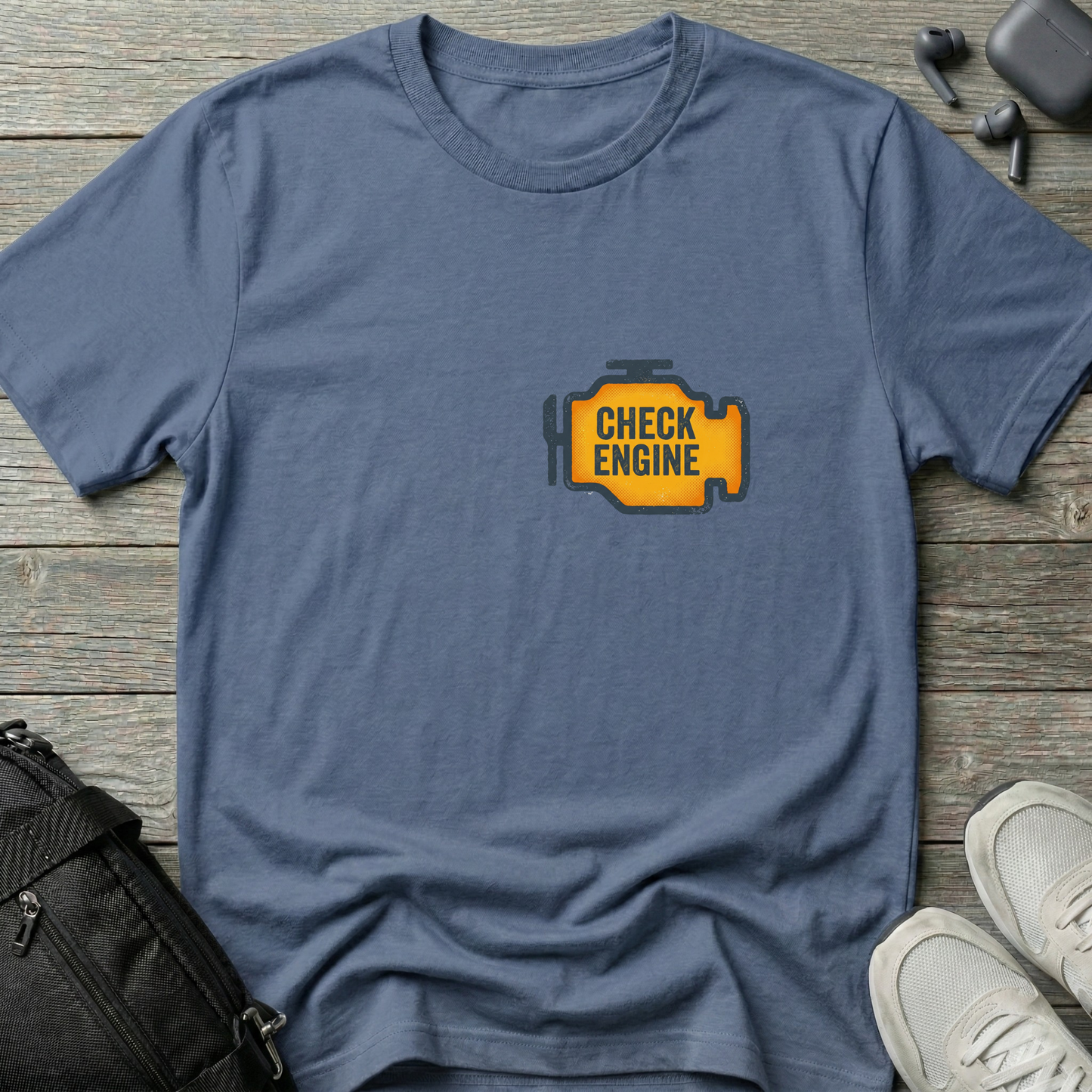 Check Engine Icon T-Shirt — Funny Tee