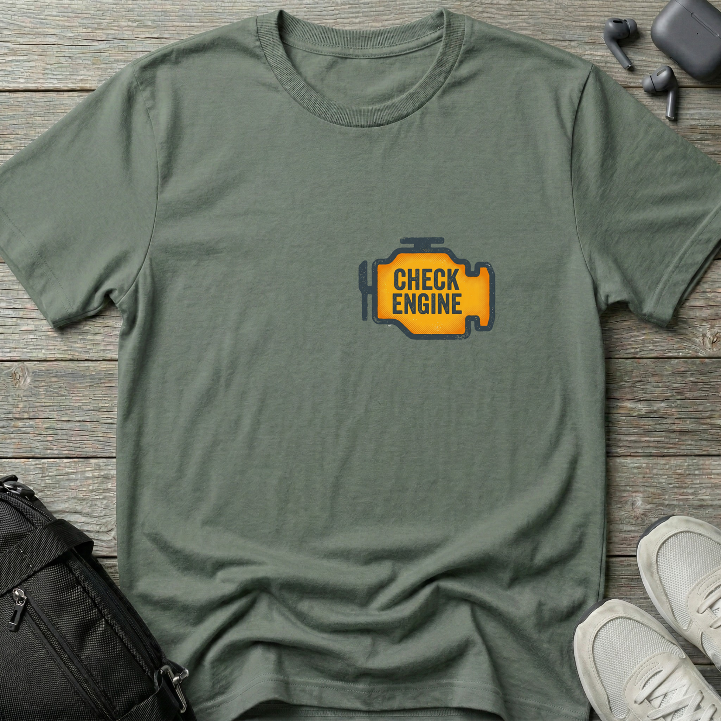 Check Engine Icon T-Shirt — Funny Tee