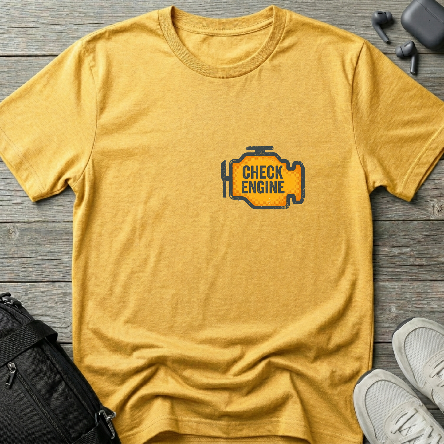Check Engine Icon T-Shirt — Funny Tee