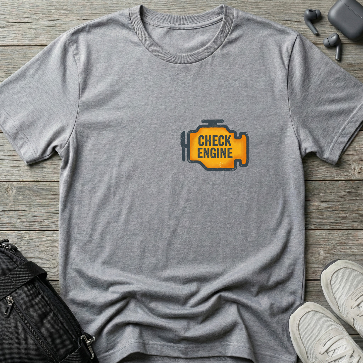 Check Engine Icon T-Shirt — Funny Tee