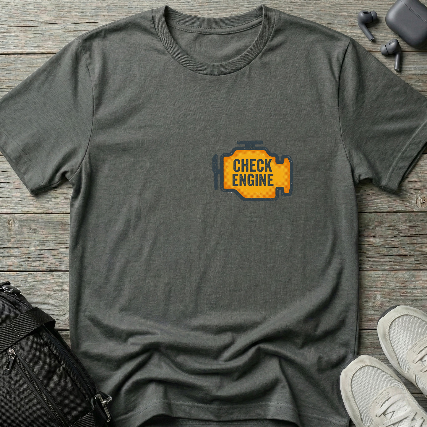Check Engine Icon T-Shirt — Funny Tee