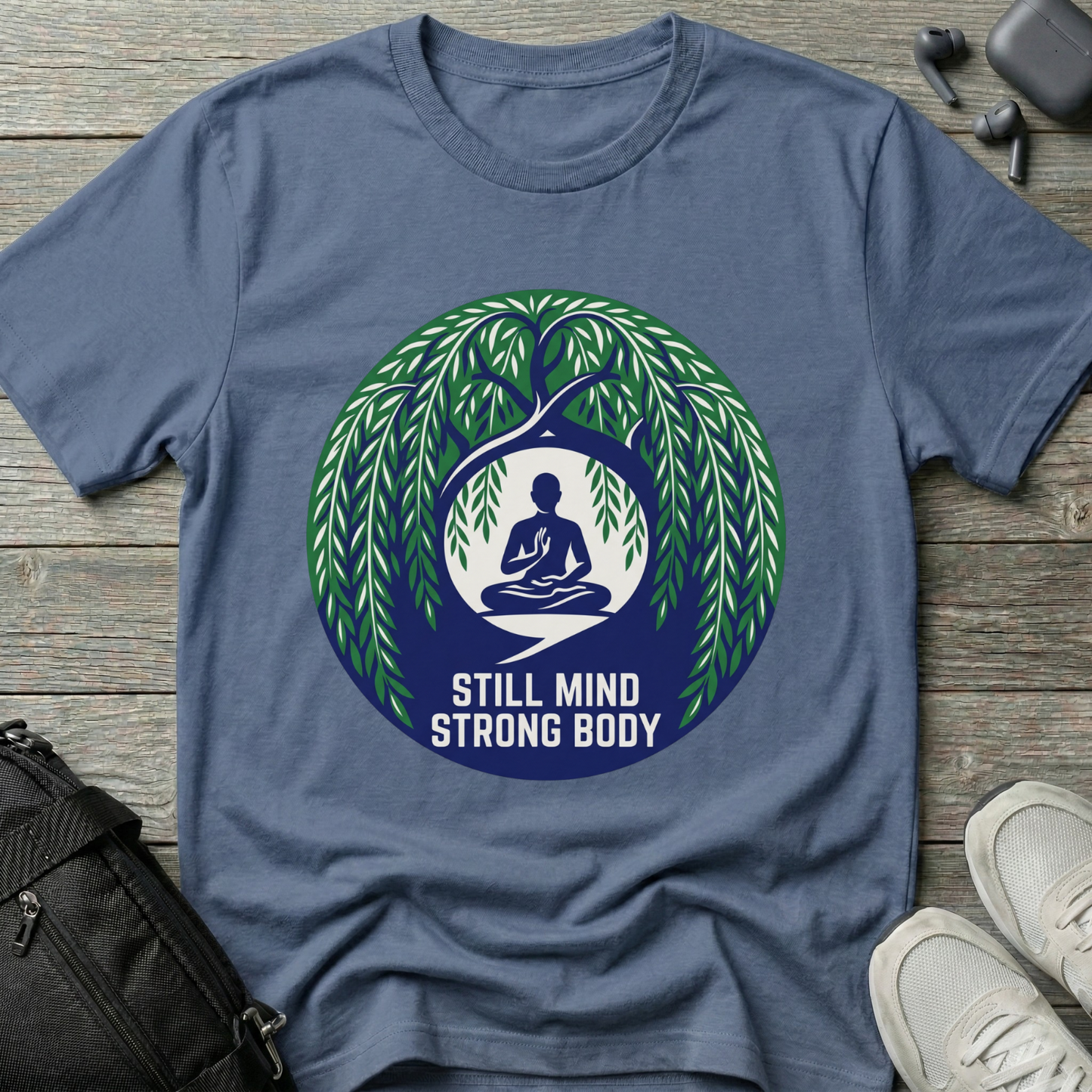 "Still Mind, Strong Body" Yoga Tee