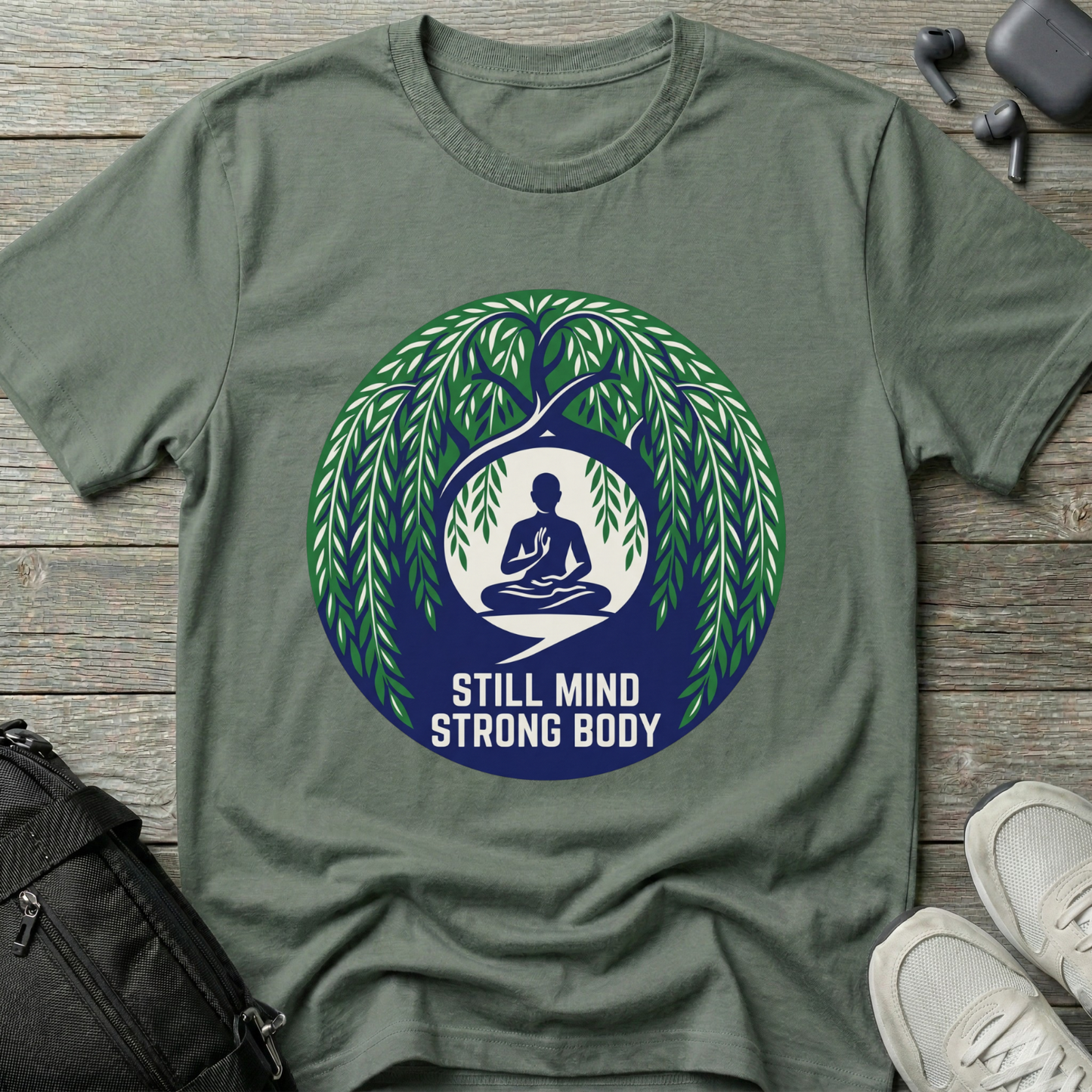 "Still Mind, Strong Body" Yoga Tee
