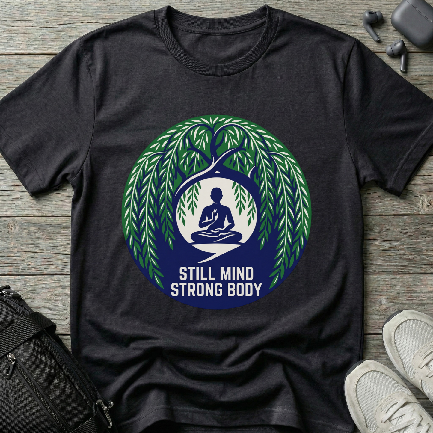 "Still Mind, Strong Body" Yoga Tee