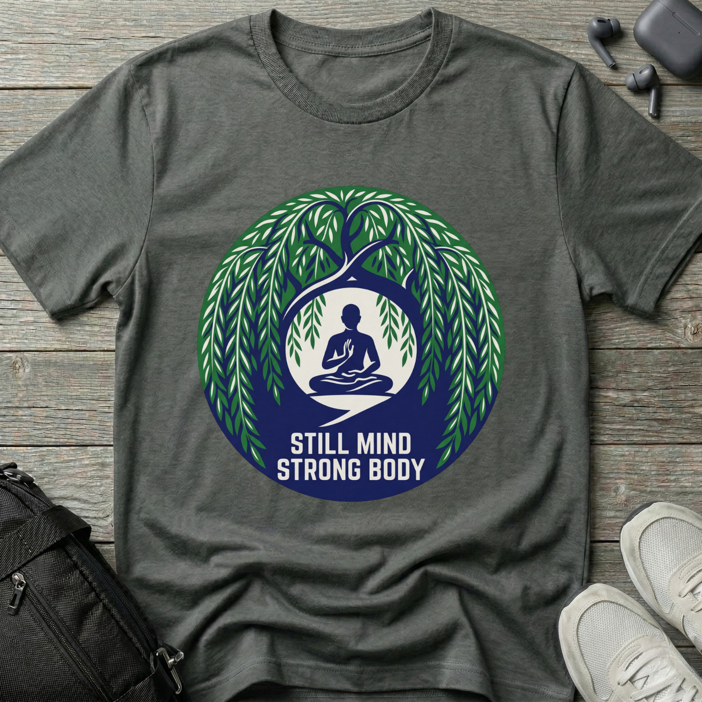 "Still Mind, Strong Body" Yoga Tee