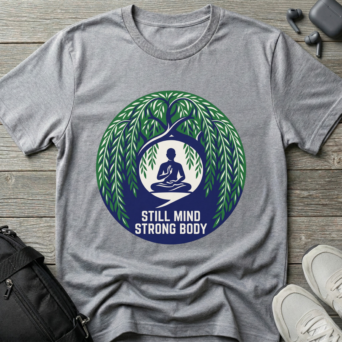 "Still Mind, Strong Body" Yoga Tee