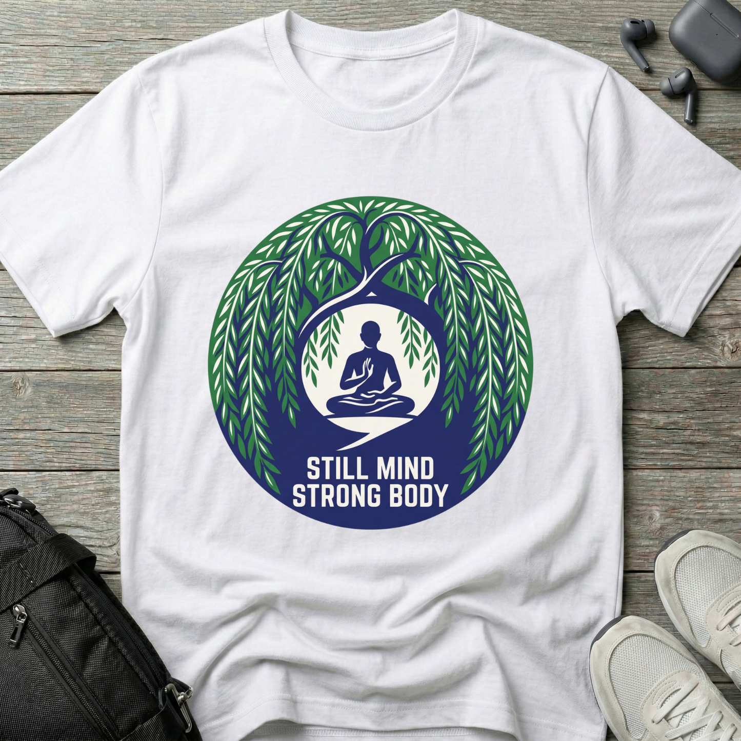 "Still Mind, Strong Body" Yoga Tee