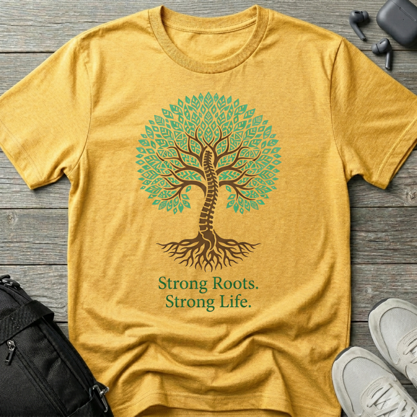Tree of Life T-Shirt — "Strong Roots, Strong Life" Tee