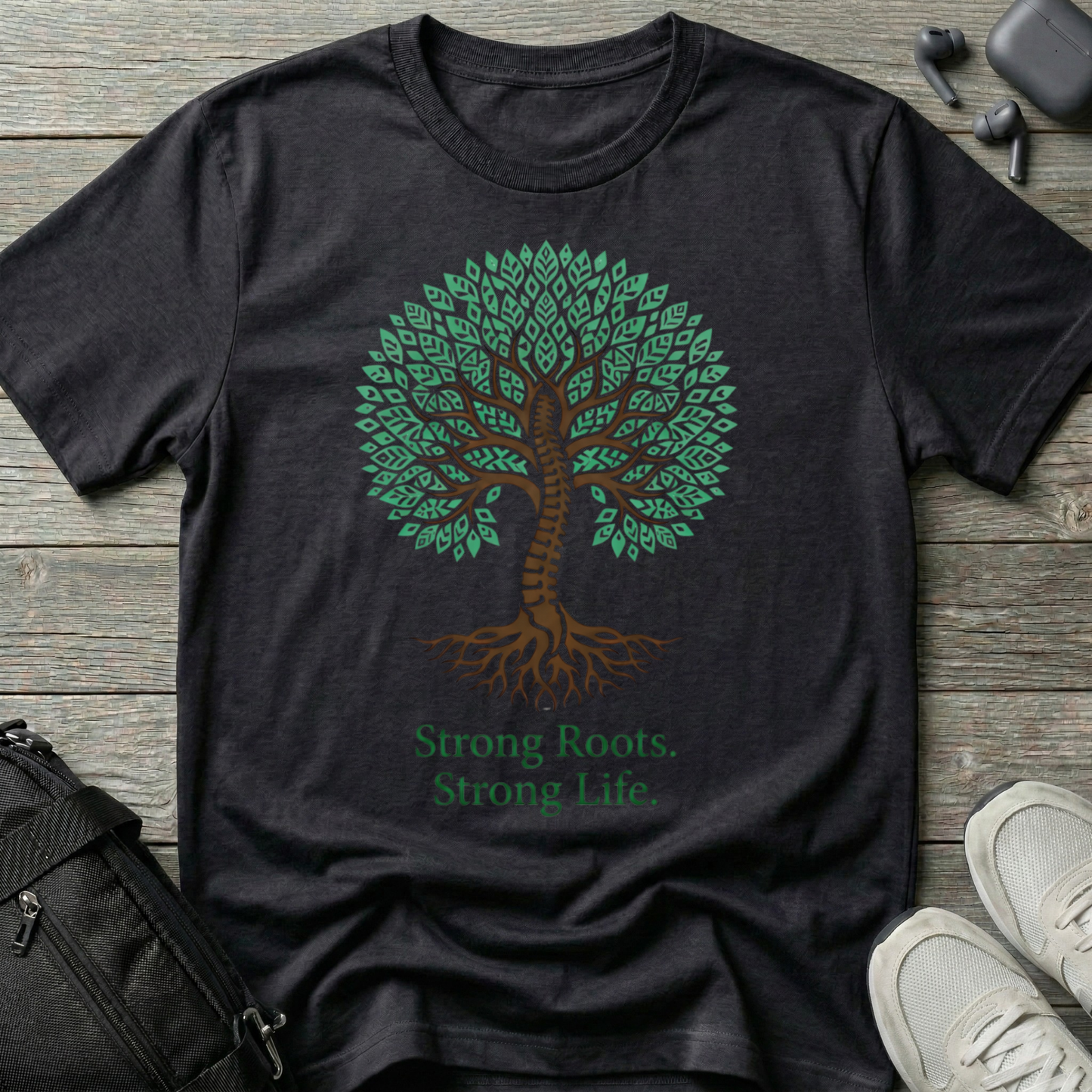 Tree of Life T-Shirt — "Strong Roots, Strong Life" Tee