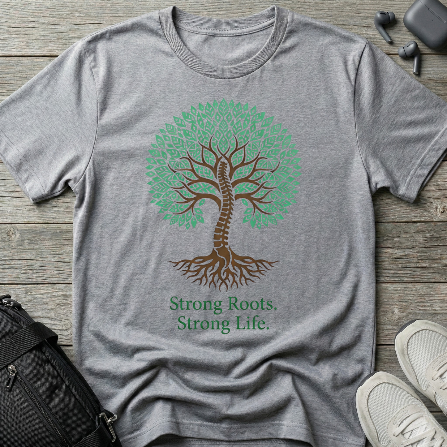 Tree of Life T-Shirt — "Strong Roots, Strong Life" Tee