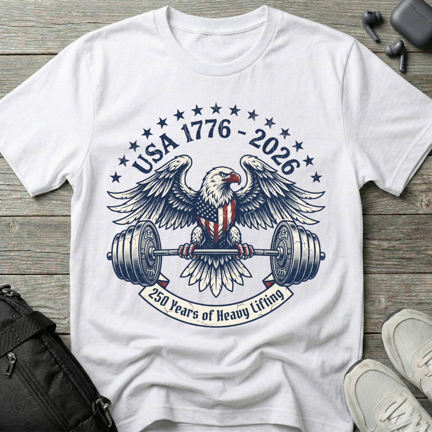 250 Years of Lifting Patriotic Tee