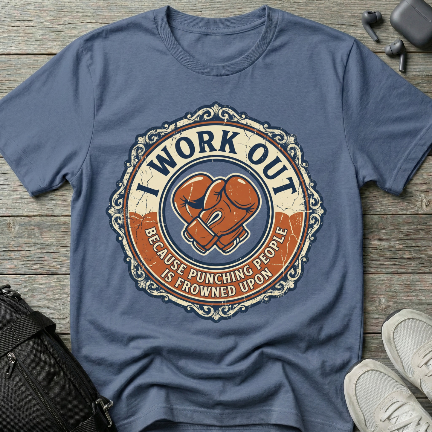 'I Work Out' Vintage T-Shirt