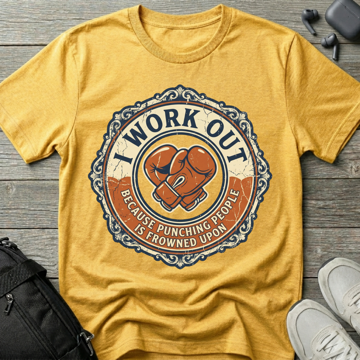 'I Work Out' Vintage T-Shirt