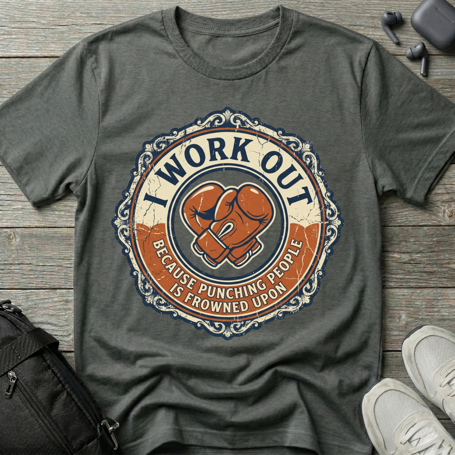 'I Work Out' Vintage T-Shirt
