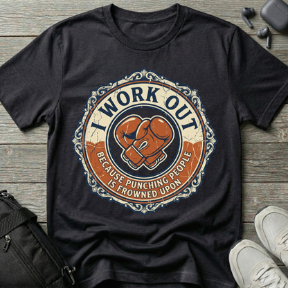 'I Work Out' Vintage T-Shirt