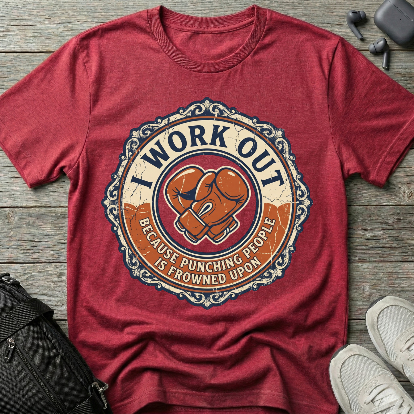 'I Work Out' Vintage T-Shirt