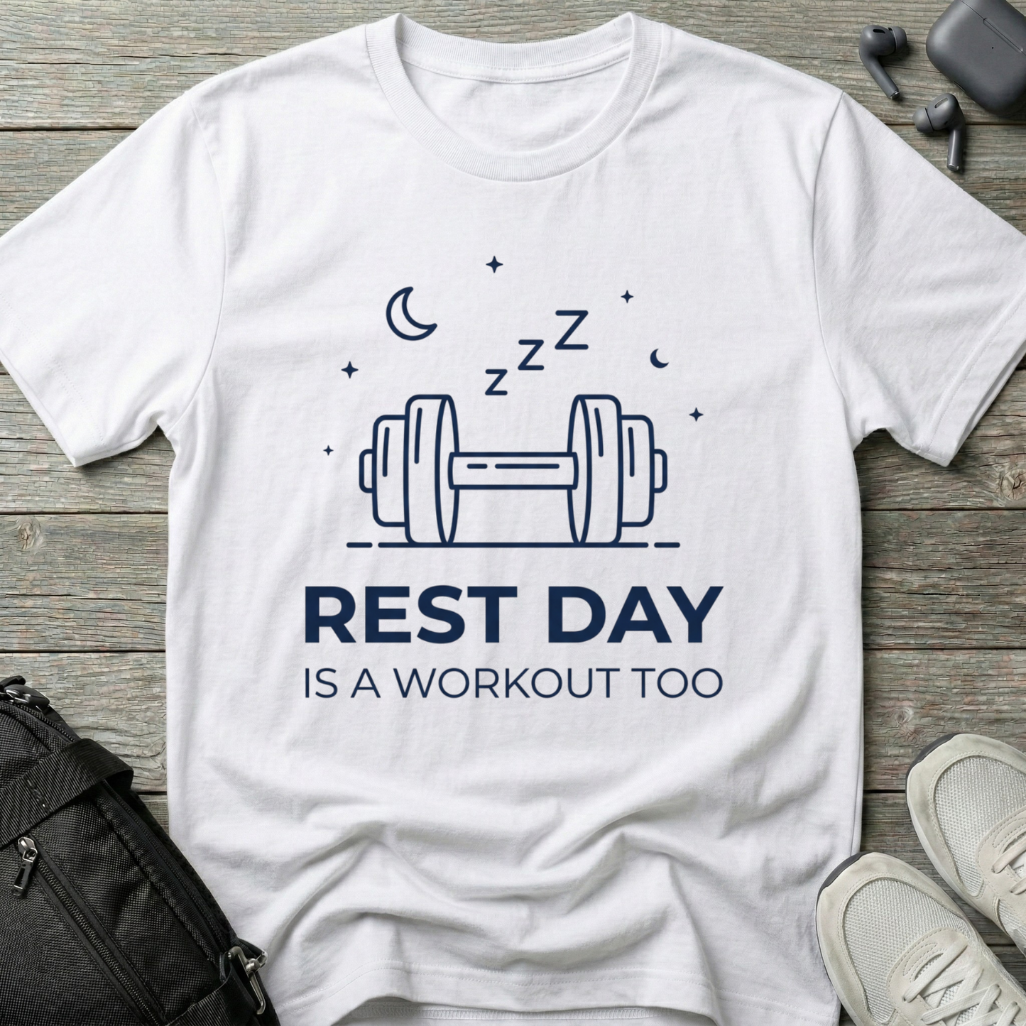 “Rest Day Is A Workout Too”  T-Shirt