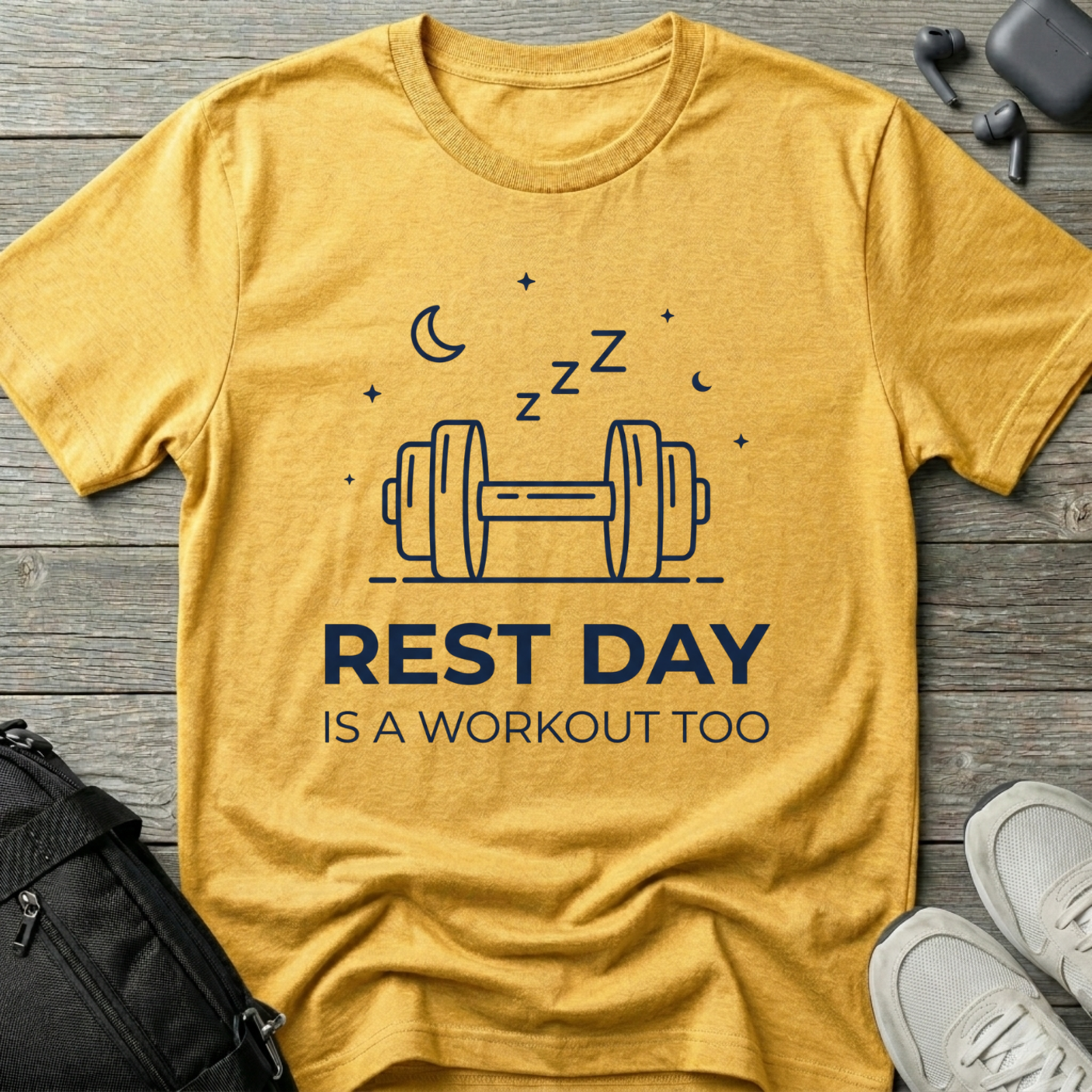“Rest Day Is A Workout Too”  T-Shirt