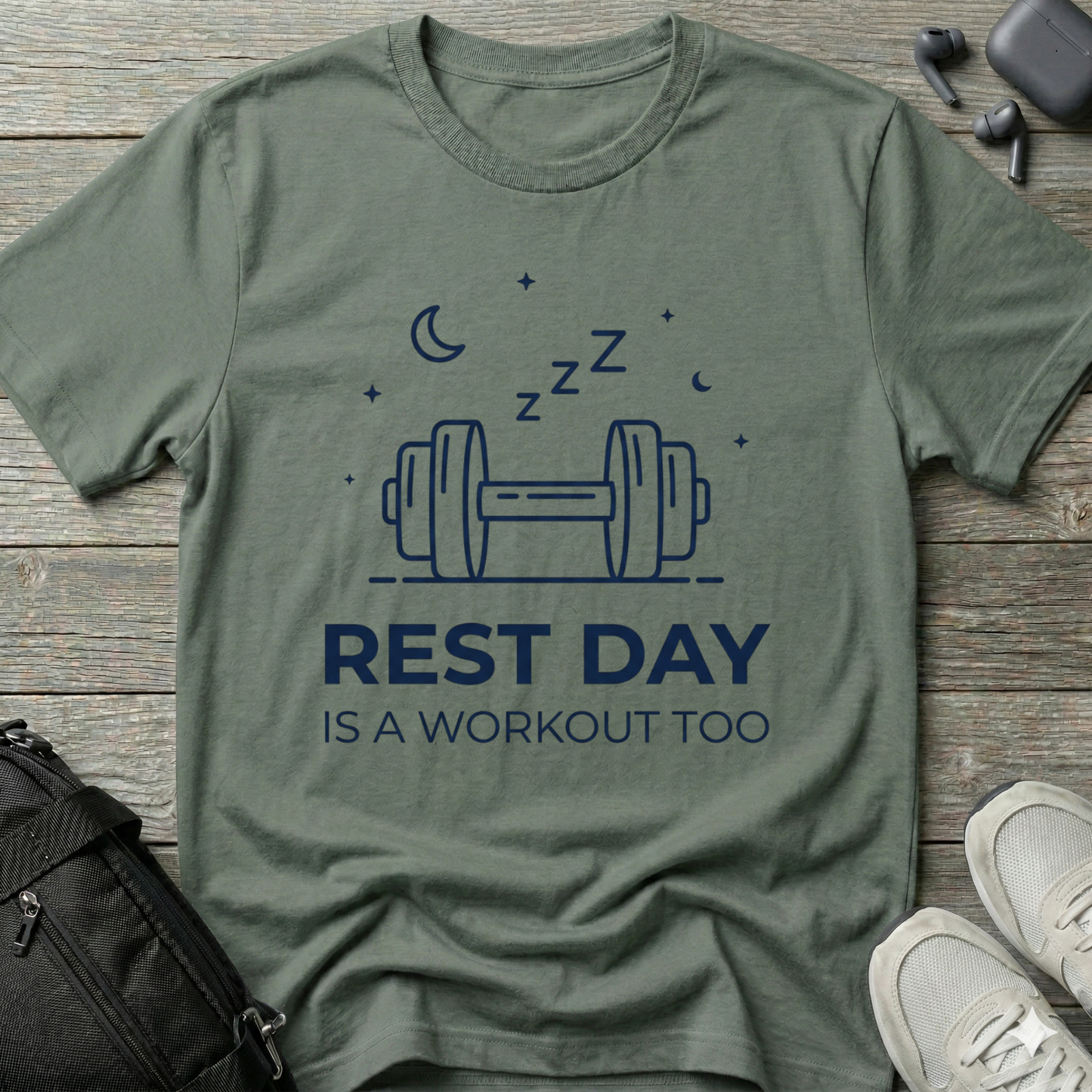 “Rest Day Is A Workout Too”  T-Shirt