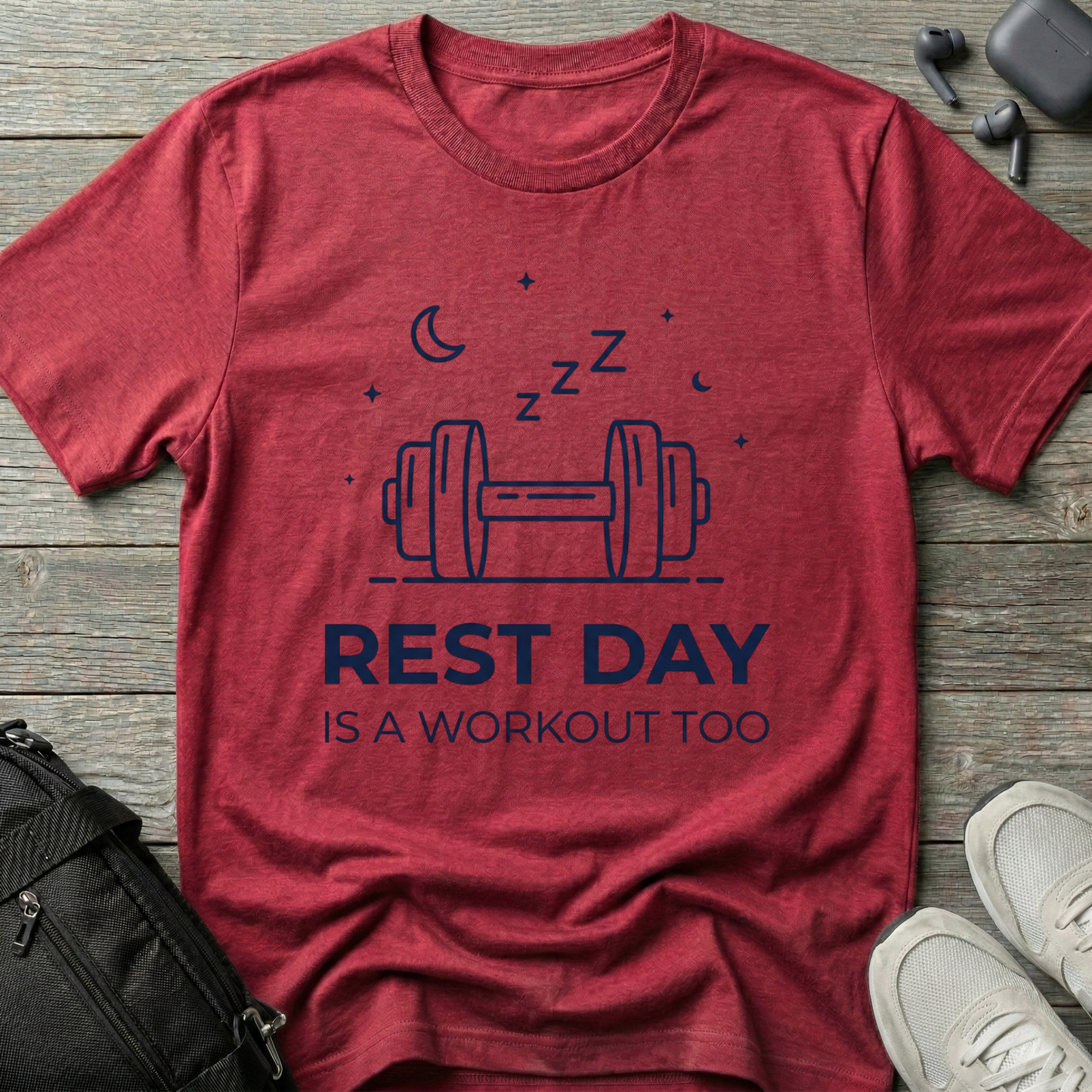“Rest Day Is A Workout Too”  T-Shirt