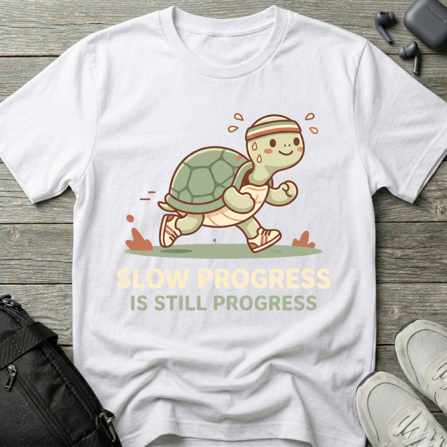 "Slow Progress Is Still Progress" Inspirational T-Shirt