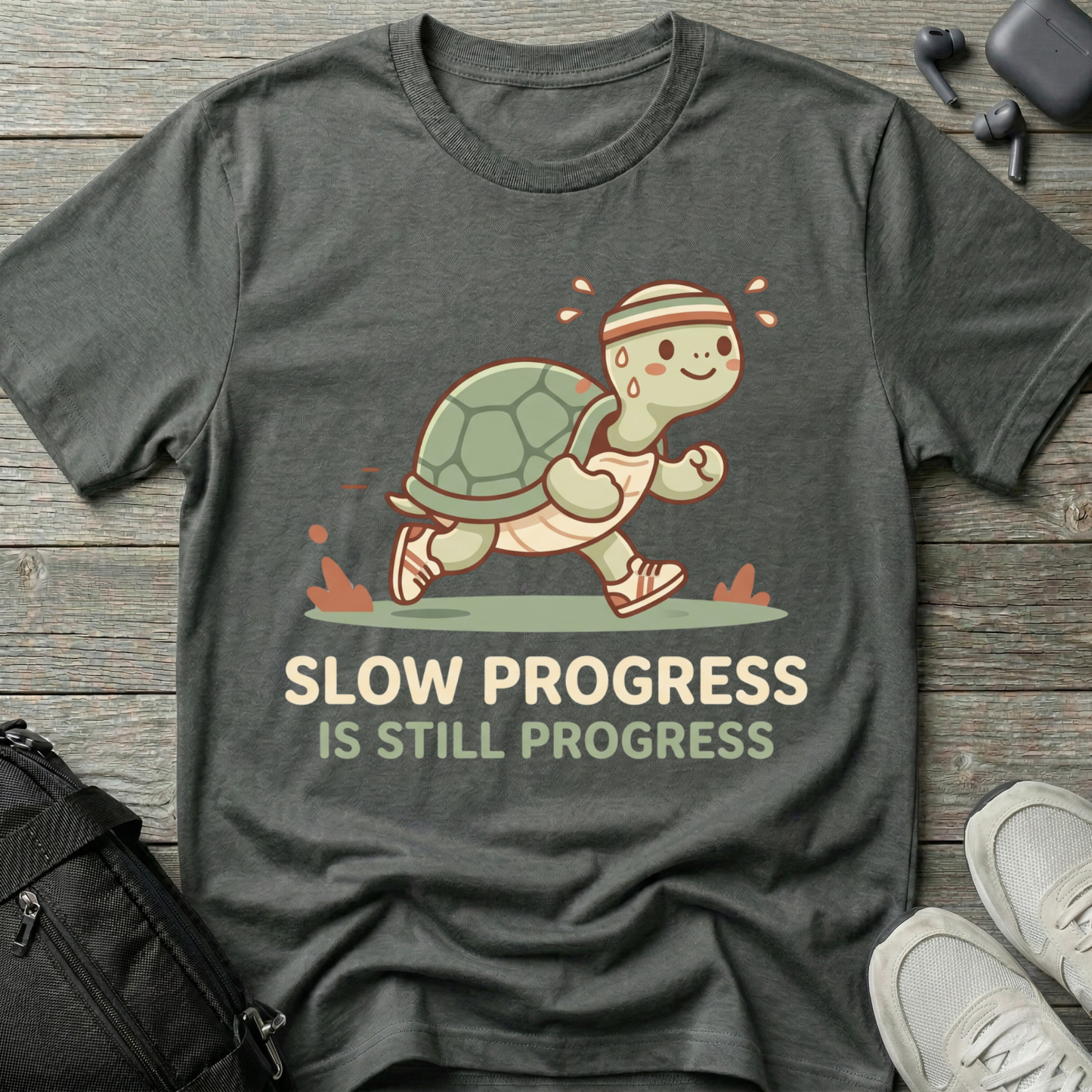 "Slow Progress Is Still Progress" Inspirational T-Shirt